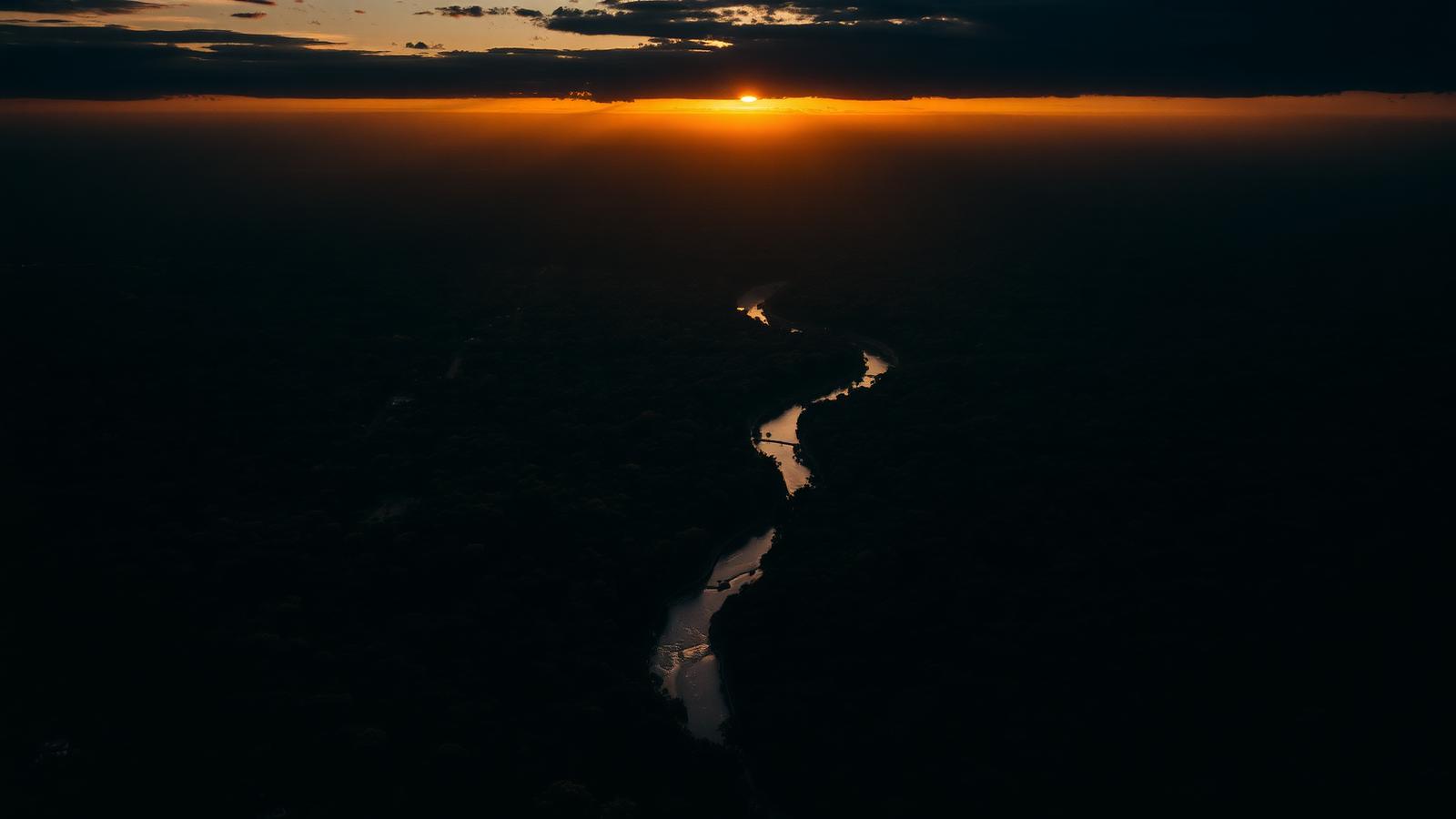 Dusk over Southern African bushveld